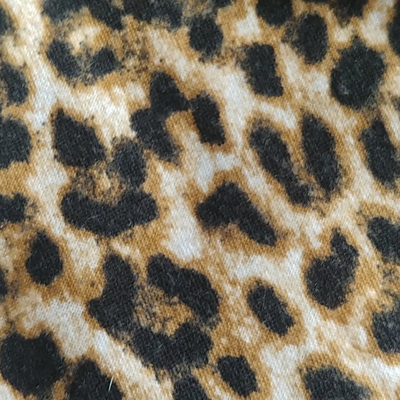 Xhilaration Animal Print Tie Front Blouse Top - Picture 3 of 8